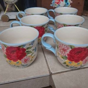 The Pioneer Woman Sweet Rose Light Blue Ceramic 14.5-Ounce Mug